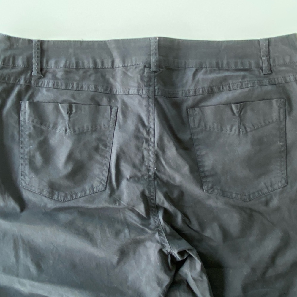 NWOT Coconut Row Palm Beach Black Capri/Crop Pants, 16 - Picture 6 of 7